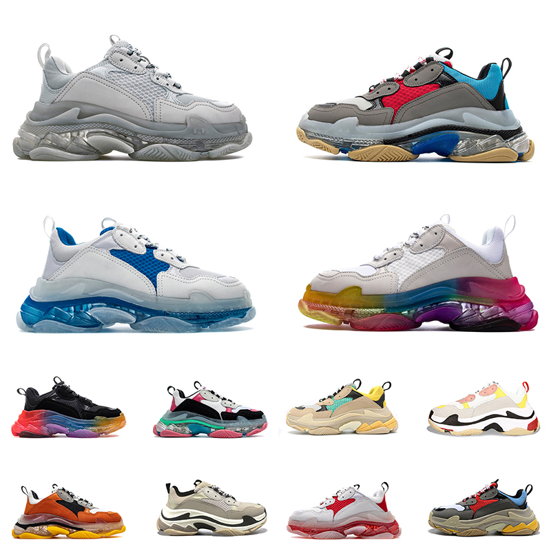 Top Quality Paris 17FW Luxurys Designers Shoes Track Crystal Bottoms Triple S Clear Sole Sneakers Vintage Casual Platform Dad Women Mens Shoe Trainers, A10 triple black 36-45
Top Quality Paris 17FW Luxurys Designers Shoes Track Crystal Bottoms Triple S Clear Sole Sneakers Vintage Casual Platform Dad Women Mens Shoe Trainers, A10 triple black 36-45