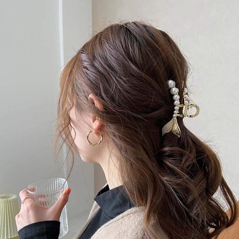 Hair Clips & Barrettes Pearl Metal Large Barrette Hairclips Non-slip Birthday Christams Thanksgiving Gift For Women Girls Girlfriend, Golden;silver
Hair Clips & Barrettes Pearl Metal Large Barrette Hairclips Non-slip Birthday Christams Thanksgiving Gift For Women Girls Girlfriend, Golden;silver