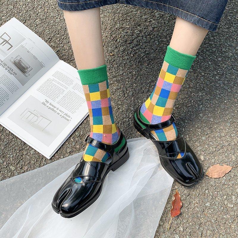 Sandals Womens Gothic Punk Shoes Creepers Japanese Harajuku Low Heel Mary Janes Wingtip Black 2024