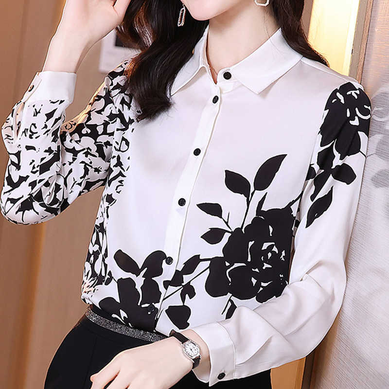 Long Sleeve Print Chiffon Blouse Shirt Blouse Women Blusas Mujer De Moda Turn Down Collar White Blouse Tops Women Blusa 175 210602, As picture
Long Sleeve Print Chiffon Blouse Shirt Blouse Women Blusas Mujer De Moda Turn Down Collar White Blouse Tops Women Blusa 175 210602, As picture