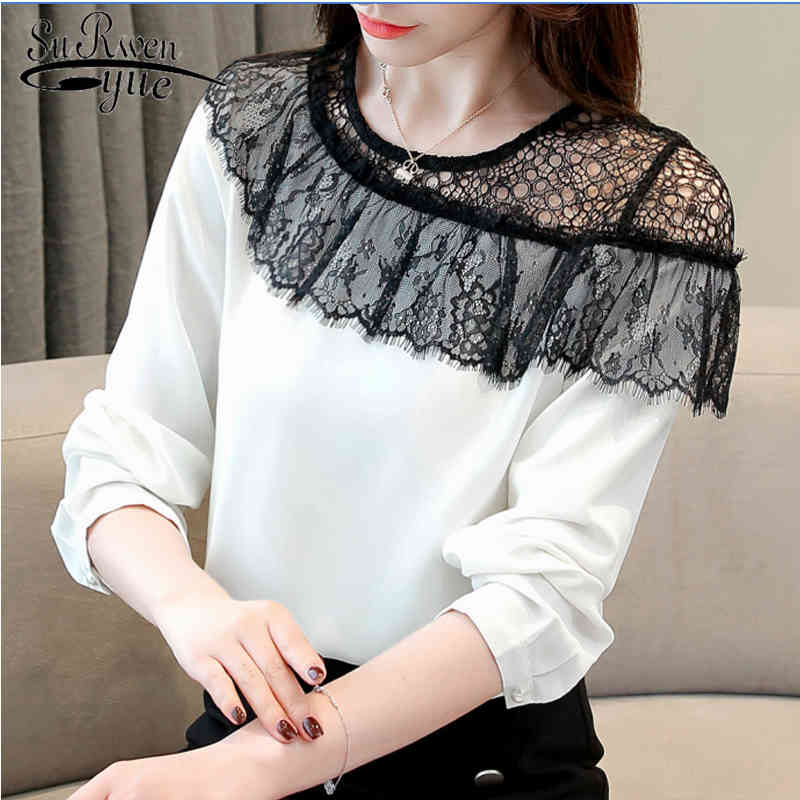 Autumn type chiffon shirt women tops and blouses shoulder lace patchwork ladies long sleeve blusa feminine 1278 40 210521, Pink
Autumn type chiffon shirt women tops and blouses shoulder lace patchwork ladies long sleeve blusa feminine 1278 40 210521, Pink