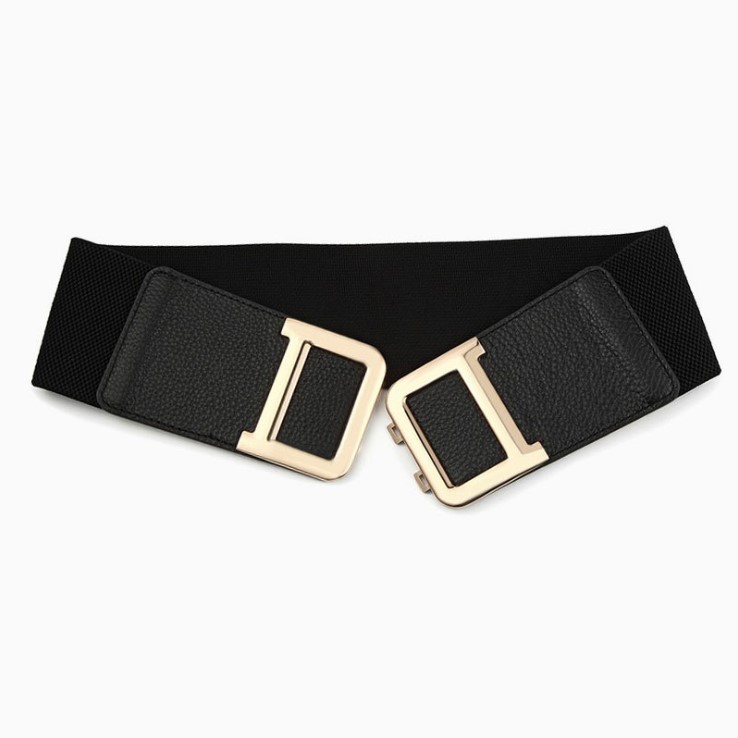 Elastic Belt for Woman Fashion D Letter Design Widen Belts Genuine Cowhide 3 Color High Quality
