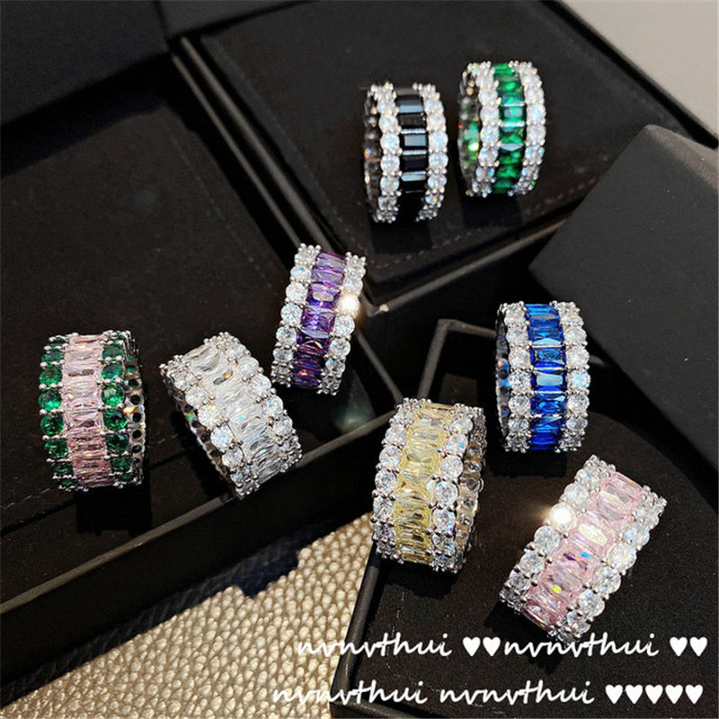 Shiny Gypsophila Diamond Stones Ring Women Princess Full Crystal Emerald Rock Rings 18K Gold Plated Rhinestone For Wedding
Shiny Gypsophila Diamond Stones Ring Women Princess Full Crystal Emerald Rock Rings 18K Gold Plated Rhinestone For Wedding
