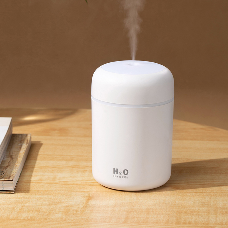 Humidifiers Mini H2O Air Diffuser USB Humidifier LED light night Car Essential 270ml Oil Aroma Atomizer Mist Maker Fogger For Home