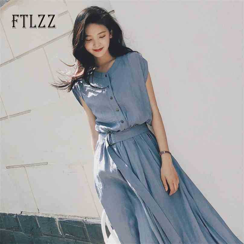 Summer Chiffon Maxi Dresses For Women Slim With Belt Plus Size Yellow Ladies Elegant V Neck Casual Blouse Long 210525, Blue
Summer Chiffon Maxi Dresses For Women Slim With Belt Plus Size Yellow Ladies Elegant V Neck Casual Blouse Long 210525, Blue