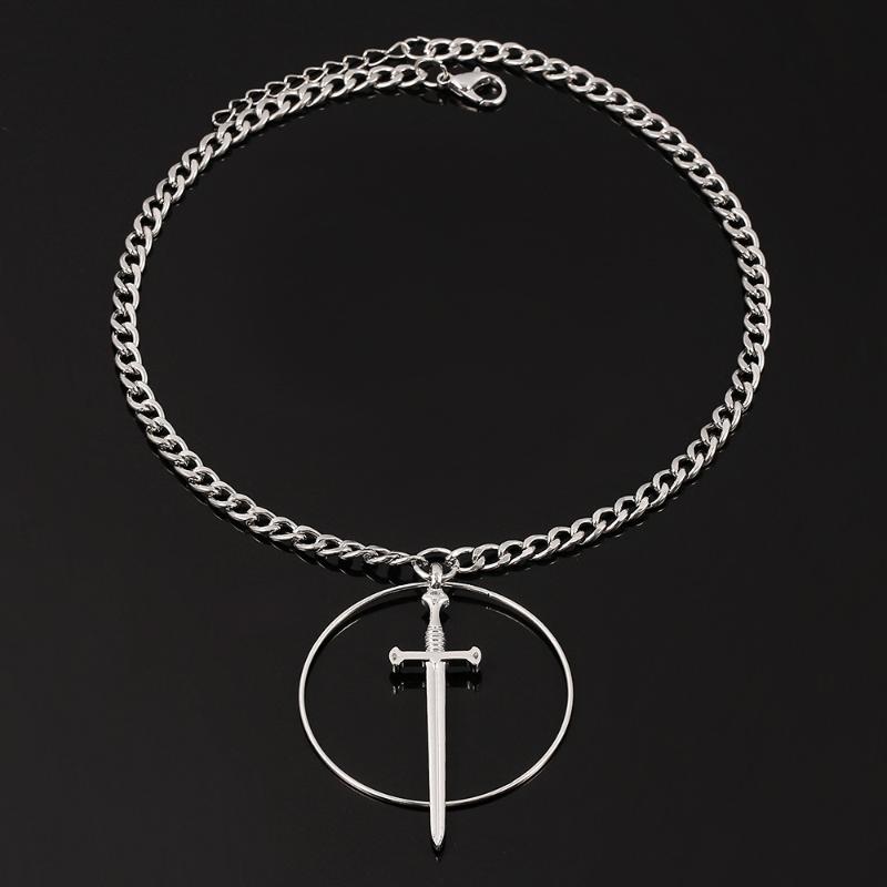 Pendant Necklaces Trendy Stainless Steel Circle Cross Necklace Unisex Religious Jewelry Fashion Exquisite Accessories, Silver 
Pendant Necklaces Trendy Stainless Steel Circle Cross Necklace Unisex Religious Jewelry Fashion Exquisite Accessories, Silver