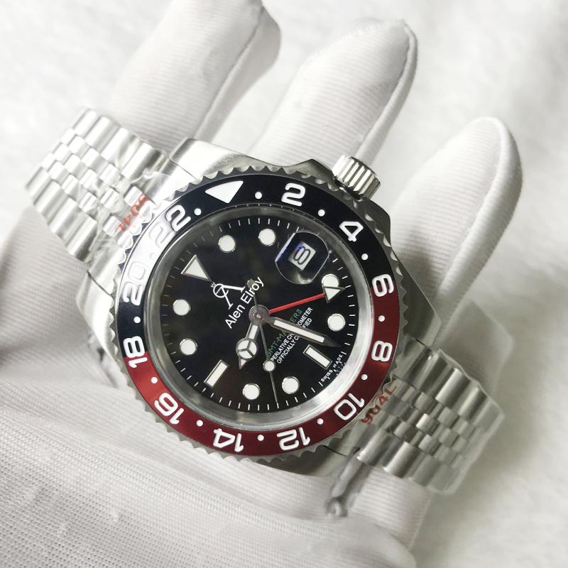 Wristwatches Factory Outlet Luxury Watch Stainless Steel Black&Red Ceramic Bezel GMT- Mechanical Waterproof Watches 1:1 Sapphire Glass 904L
Wristwatches Factory Outlet Luxury Watch Stainless Steel Black&Red Ceramic Bezel GMT- Mechanical Waterproof Watches 1:1 Sapphire Glass 904L