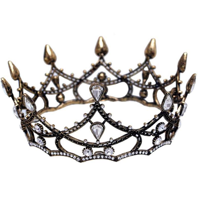 Hair Clips & Barrettes European Retro Baroque Round Bridal Crown Black Full Ring Headdress Wedding Accessories Jewelry, Golden;silver
Hair Clips & Barrettes European Retro Baroque Round Bridal Crown Black Full Ring Headdress Wedding Accessories Jewelry, Golden;silver