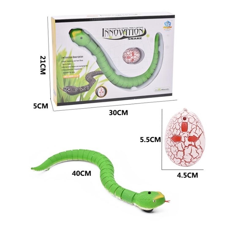 Infrared Remote Control Snake Rc Cat Toy And Rattlesnake Egg Animal Trick Terrible Prank Kids Toys Funny Novelty Gift