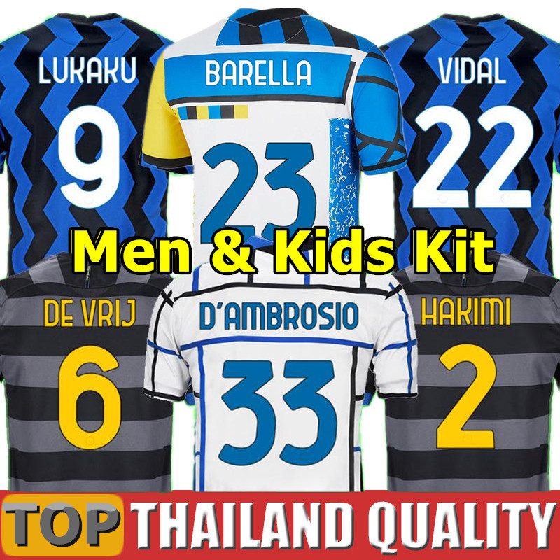 20 21 LUKAKU LAUTARO soccer jerseys INTER SKRINIAR DE VRIJ VIDAL BARELLA ERIKSEN football shirt set 2021 HAKIMI GAGLIARDINI men kids kit uniform, 2020 3rd + patches - men
20 21 LUKAKU LAUTARO soccer jerseys INTER SKRINIAR DE VRIJ VIDAL BARELLA ERIKSEN football shirt set 2021 HAKIMI GAGLIARDINI men kids kit uniform, 2020 3rd + patches - men