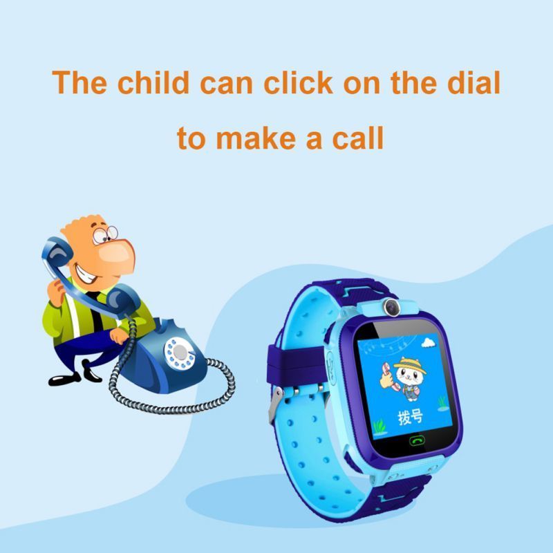 SOS Kids Watch Smart Waterproof Anti-Lost Kid Wristwatch With GPS Positioning And SOS Function Watchs For Children 220308