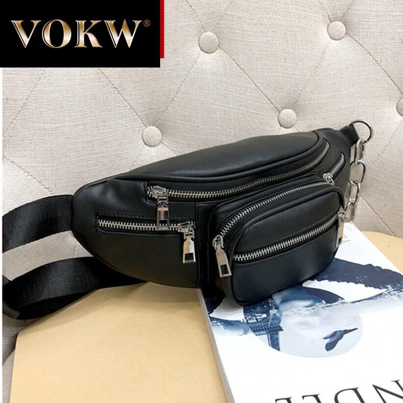 Est Style Men Women PU Waist Bags Chain Black Solid Fanny Pack Travel Belt Purse Shoulder Tote Bag
Est Style Men Women PU Waist Bags Chain Black Solid Fanny Pack Travel Belt Purse Shoulder Tote Bag