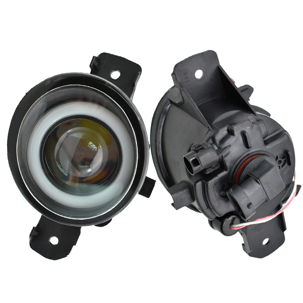 2 Pieces Fog-Lights LED DRL high quality Angel Eye 12v H11 Fog light for Nissan Micra March 4 IV (K13) Hatchback 2010-2018