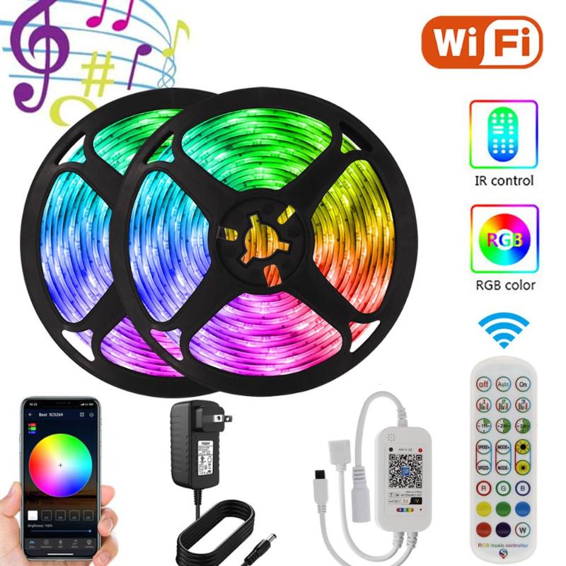 Led Strip WIFI Smart Voice Control Neon Lamp Diode Tape Built-in Mic Backlight Lights Decor With Power Supply Strips
Led Strip WIFI Smart Voice Control Neon Lamp Diode Tape Built-in Mic Backlight Lights Decor With Power Supply Strips