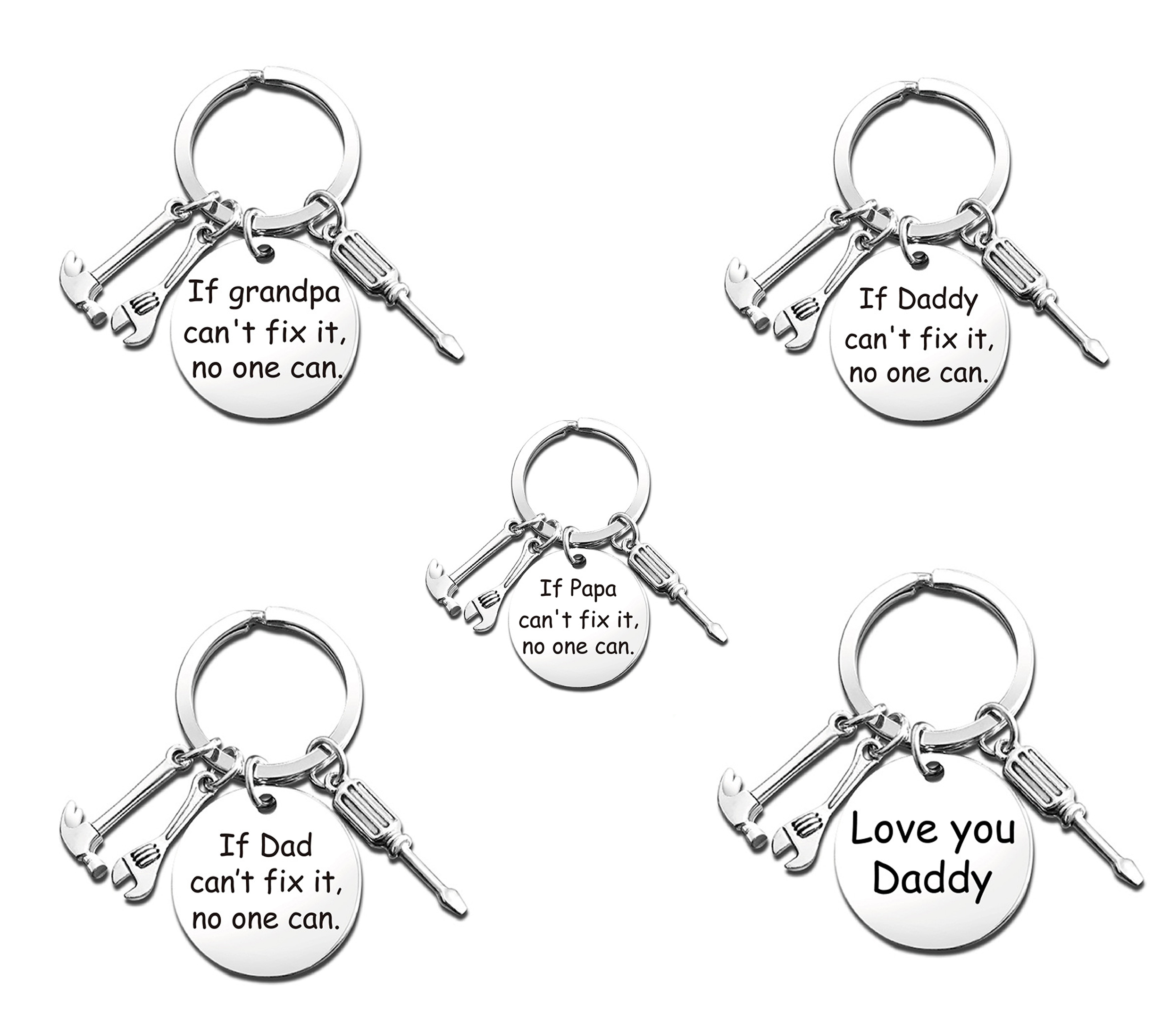 Dad Keychain Mechanic's Key chain Lovely Father's Day Papa Grandpa Gifts Car Love You Gift Tools Gift Daddy Round Keyring
Dad Keychain Mechanic's Key chain Lovely Father's Day Papa Grandpa Gifts Car Love You Gift Tools Gift Daddy Round Keyring