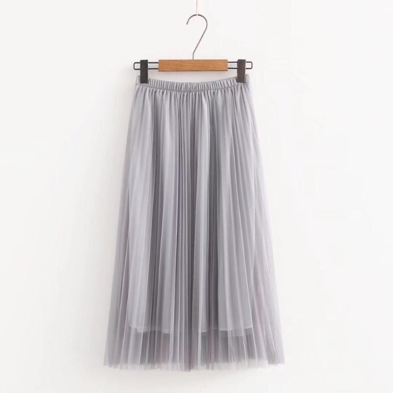 Skirts 2022 Summer Women Tulle Skirt Pleated Black High Waist Midi Thin Chiffon Mesh Yarn Loose Long
Skirts 2022 Summer Women Tulle Skirt Pleated Black High Waist Midi Thin Chiffon Mesh Yarn Loose Long