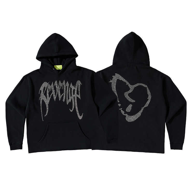 Men' Hoodies Revenge Diamond Black Hoodie men' and women' Plush Hooded Sweater, Black and white
Men' Hoodies Revenge Diamond Black Hoodie men' and women' Plush Hooded Sweater, Black and white