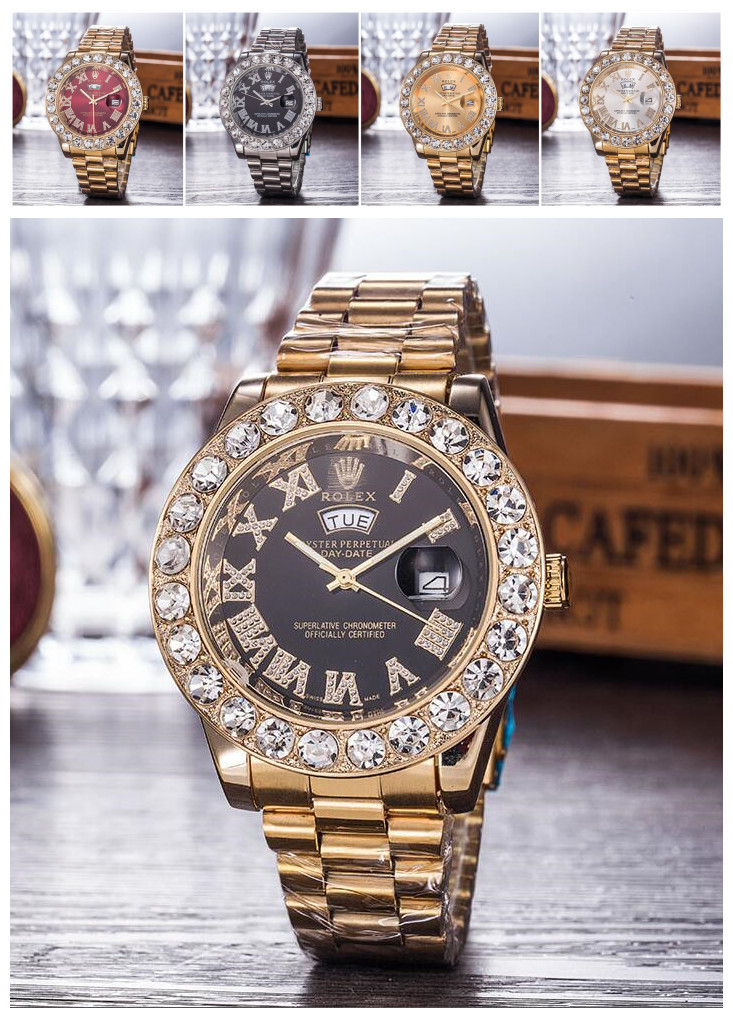 026 Famous Top Brand 44mm michaelmkkors 18K Gold President Day-Date quartz band watch Men Dial Big Diamonds Bezel WristWat, Black;brown
026 Famous Top Brand 44mm michaelmkkors 18K Gold President Day-Date quartz band watch Men Dial Big Diamonds Bezel WristWat, Black;brown