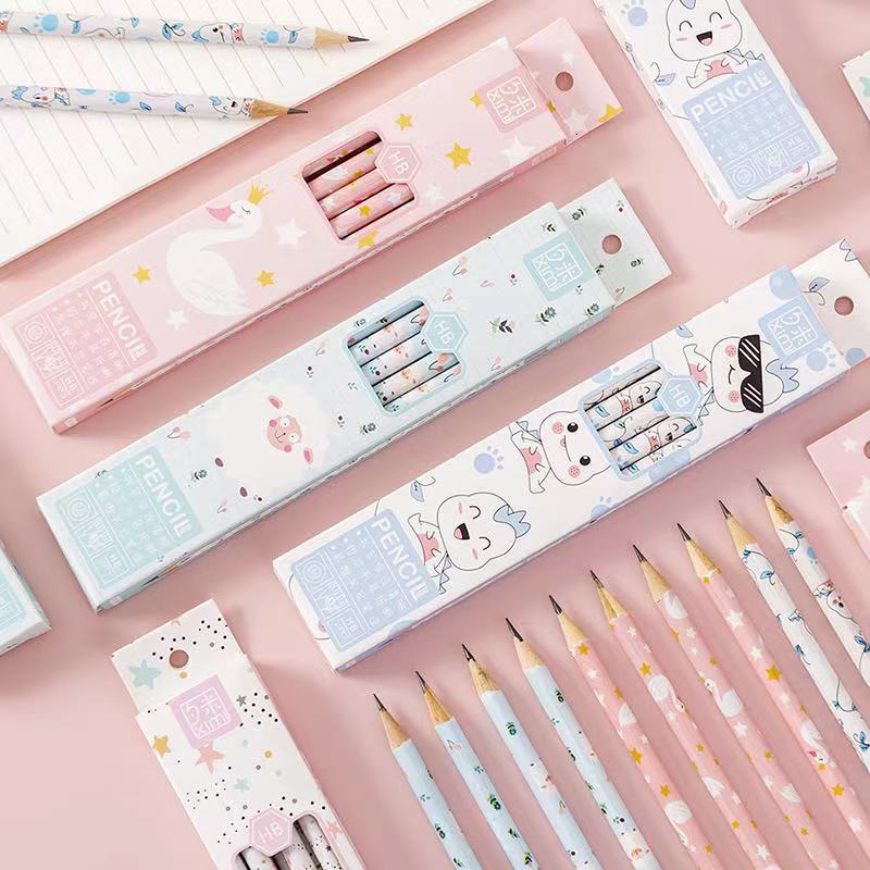 Cartoon cute HB pencils 10 pack students' pencils with erasers for homework and pencils for stationery for exams
Cartoon cute HB pencils 10 pack students' pencils with erasers for homework and pencils for stationery for exams
