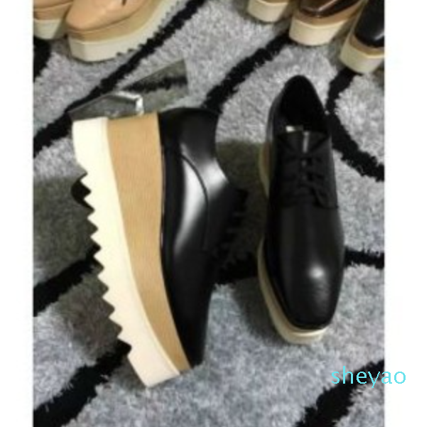 2021 new wholesale Elyse Stella Mccartney Scarpe platform women Shoes Black Genuine Leather with White Sole, 04
2021 new wholesale Elyse Stella Mccartney Scarpe platform women Shoes Black Genuine Leather with White Sole, 04