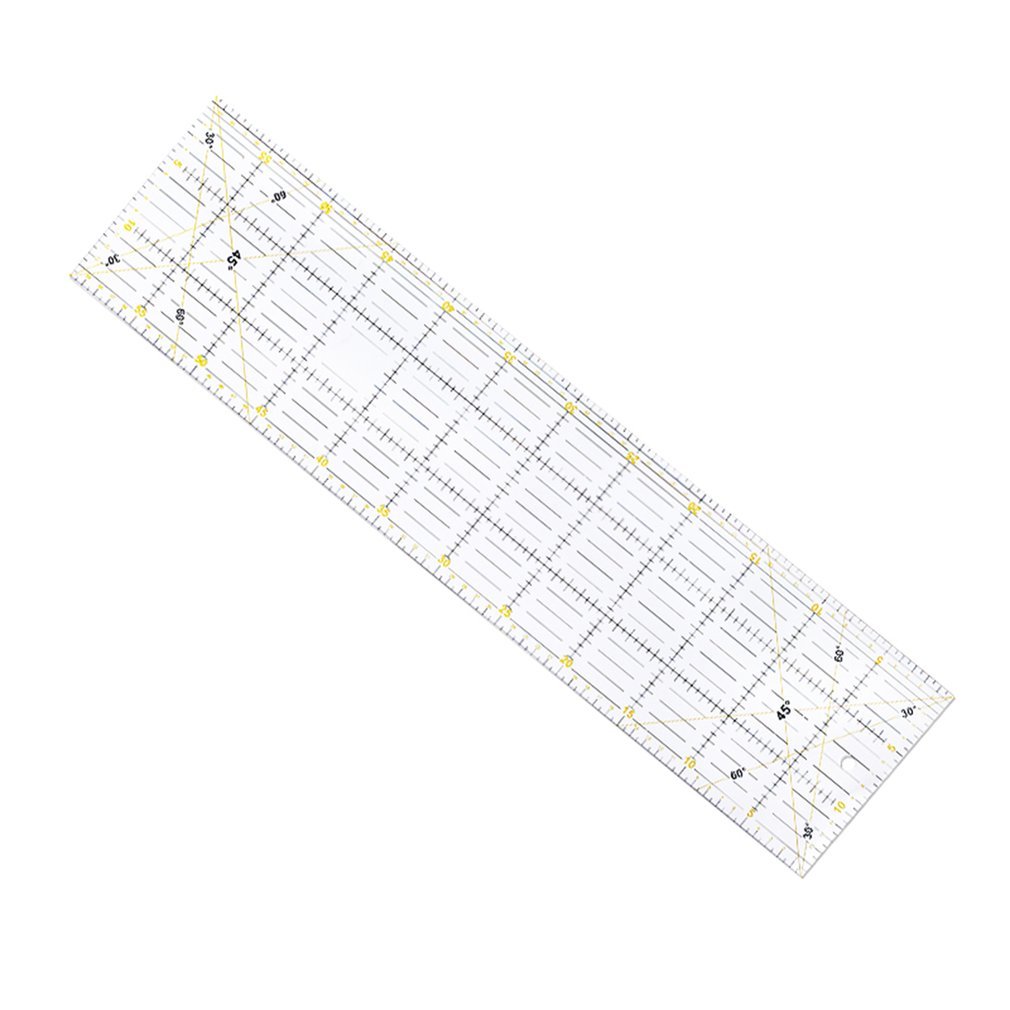 Patchwork Linear Cutting Special Army 60Cm X 15Cm Thick 3mm Hand Two-Color Right-Eyed Ruler
