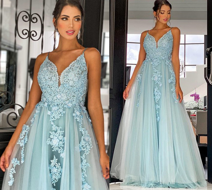 2021 Plus Size Arabic Aso Ebi Vintage Lace Backless Prom Dresses Spaghetti A-line Tulle Evening Formal Party Second Reception Gowns Dress ZJ395