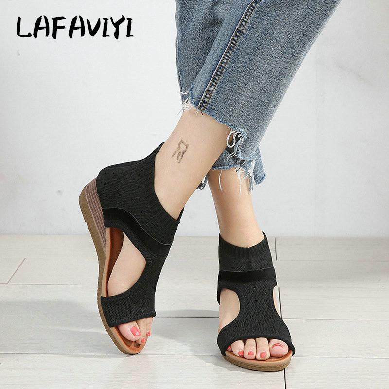 Sandals Ethnic Style Stretch Fabric Bohemian 2021 Spring Suede Round Head Wedges Female Rome Cover Heel Women's Shoes, Black
Sandals Ethnic Style Stretch Fabric Bohemian 2021 Spring Suede Round Head Wedges Female Rome Cover Heel Women's Shoes, Black
