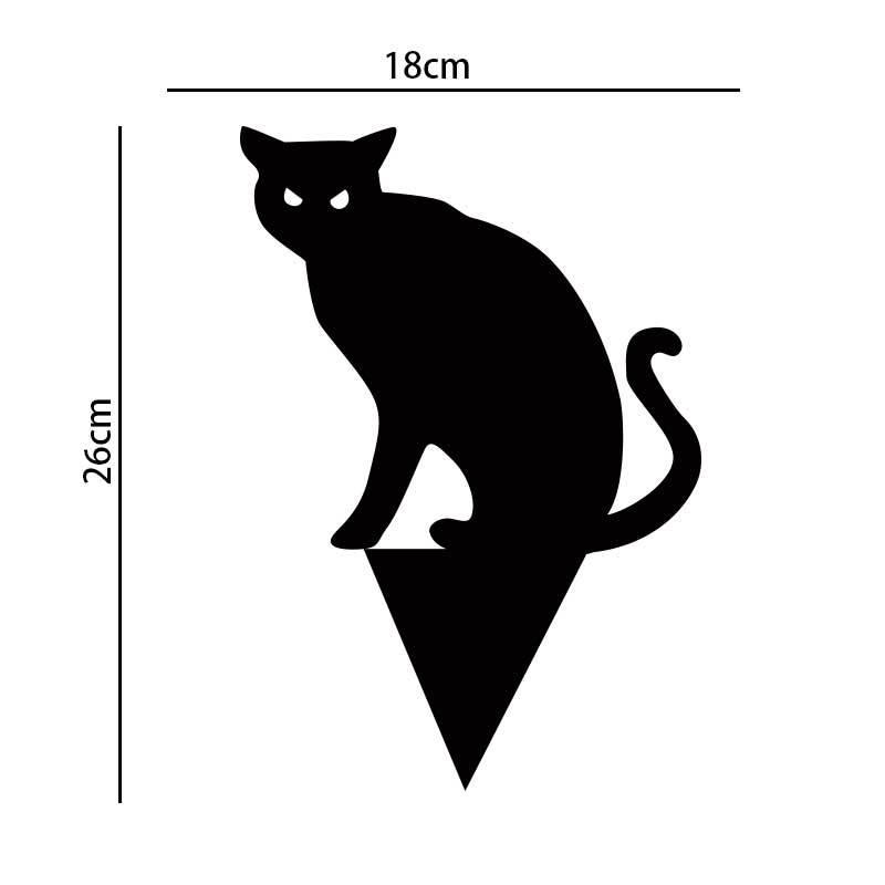Party Decoration Halloween Props Black Cat Silhouette Yard Sign Lawn Stakes Terror Supplies Interesting