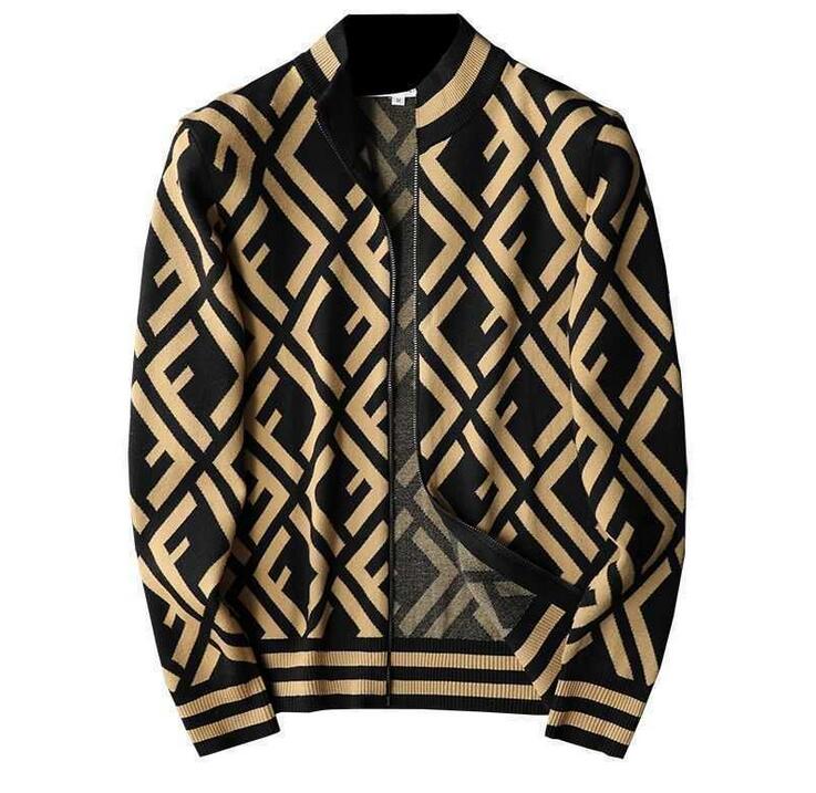 2021 autumn and winter men's sweater knitted cardigan tide brand personality male Korean zipper jacket coat, White;black
2021 autumn and winter men's sweater knitted cardigan tide brand personality male Korean zipper jacket coat, White;black