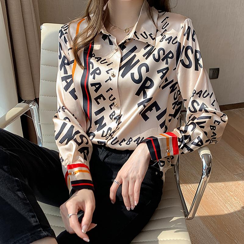 Women' Blouses & Shirts Plus Size Fashion Letter Print Office Ladies 2021 Summer Spring Casual Long Sleeve Tops Blusas Mujer, As pic
Women' Blouses & Shirts Plus Size Fashion Letter Print Office Ladies 2021 Summer Spring Casual Long Sleeve Tops Blusas Mujer, As pic