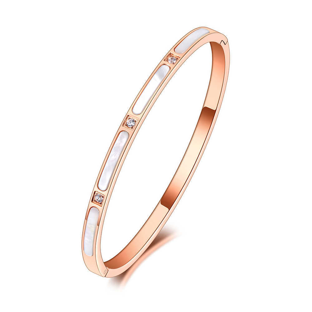 Luxury Cz Crystal 4mm Cuff Bangles for Women White Shell Titanium Stainless Steel Bracelets Jewelry for Women B5 Q0717
Luxury Cz Crystal 4mm Cuff Bangles for Women White Shell Titanium Stainless Steel Bracelets Jewelry for Women B5 Q0717