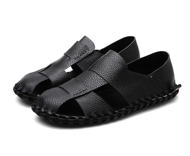 Summer Sandals Soft Leather Men Shoes Casual Flats Slip-On Comfortable Mens Sandal Beach Work Flip Flops Slippers, Black
Summer Sandals Soft Leather Men Shoes Casual Flats Slip-On Comfortable Mens Sandal Beach Work Flip Flops Slippers, Black