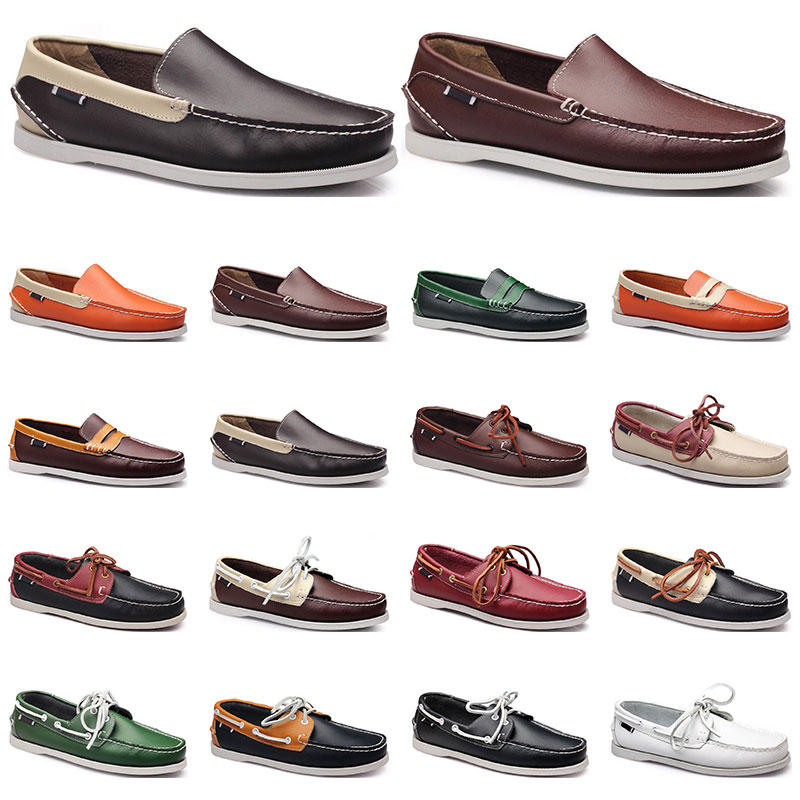 Womens sneakers Sailing shoe mens casual leather shoes black white red green orange brown outdoor trainers size 38-45 eighty six
Womens sneakers Sailing shoe mens casual leather shoes black white red green orange brown outdoor trainers size 38-45 eighty six