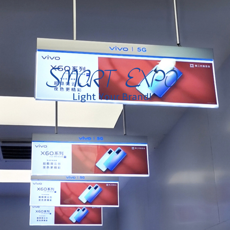 Suspended Ceiling Backlit Business Signs Retail Store Illuminated Hang Signage (35*80cm)