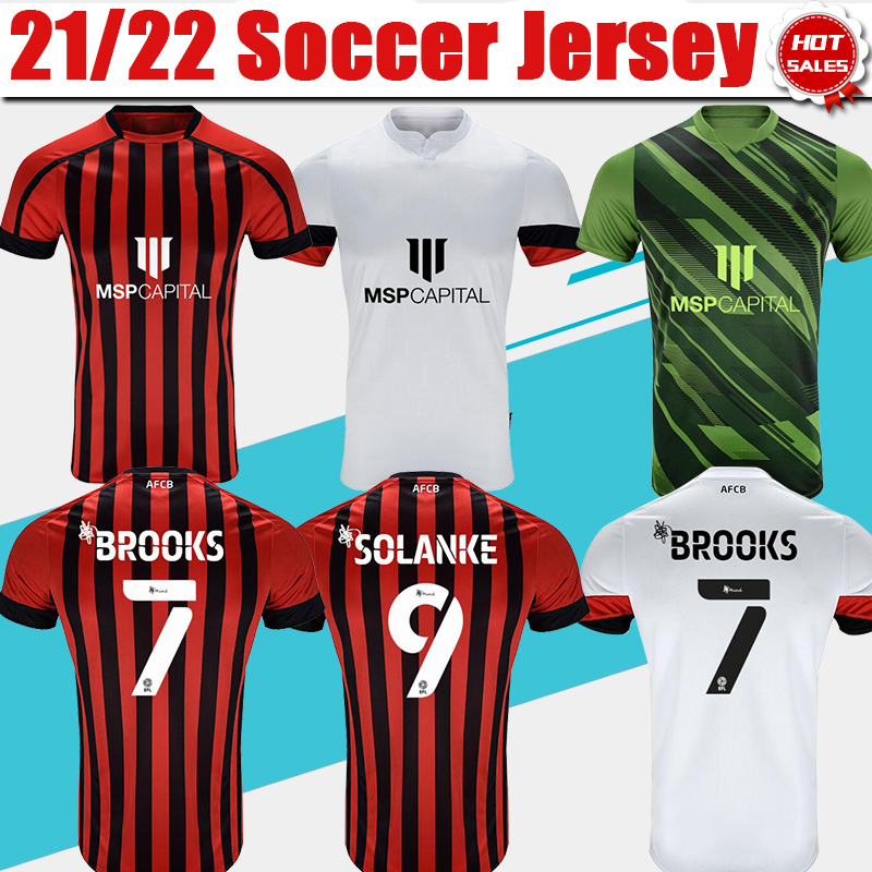 AFCB Football Jersey Home #9 SOLANKE #7 BROOKS #29 BILLING #32 ANTHONY 2021/2022 Men Home Red Soccer Football Shirt от DHgate WW