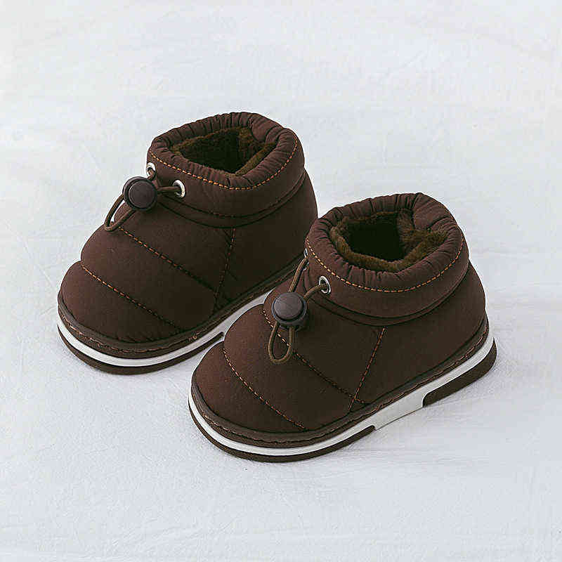 Kids Shoes Baby Boots Winter Snow Boots Keep Warm Cotton Shoes Children Waterproof Snow Boots Indoor Thicken Loafers SWB001 211108