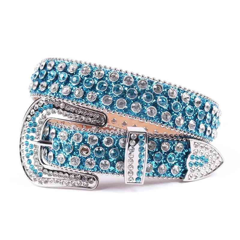 Designer belts 2023 Newest Adjustable Length Diamond Buckle Western Cowboy Style Studded Rhinestone Belt For Girl Men Cinto De Strass
Designer belts 2023 Newest Adjustable Length Diamond Buckle Western Cowboy Style Studded Rhinestone Belt For Girl Men Cinto De Strass