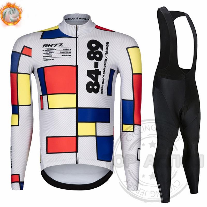 Racing Sets Winter Bike RH77 Long Sleeve Cycling Suit Set Warm Fleece Mountain Wool Ropa Ciclismo, Black;blue
Racing Sets Winter Bike RH77 Long Sleeve Cycling Suit Set Warm Fleece Mountain Wool Ropa Ciclismo, Black;blue