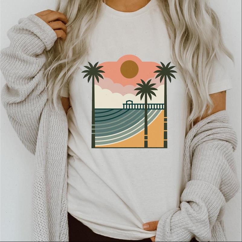 womens t shirt women graphic beach happy time travel 90s spring summer printing lady clothes clothing tees print female, White
womens t shirt women graphic beach happy time travel 90s spring summer printing lady clothes clothing tees print female, White