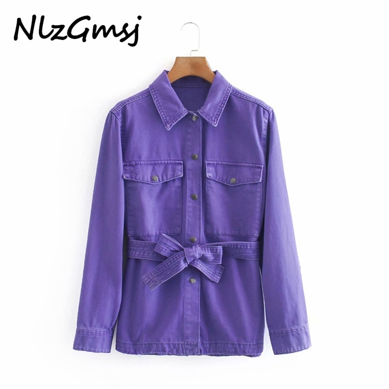 Women Fashion With Belt Loose Frayed Trim Denim Jacket Coat Vintage Long Sleeve Pockets Female Outerwear Chic Tops 210628, As picture
Women Fashion With Belt Loose Frayed Trim Denim Jacket Coat Vintage Long Sleeve Pockets Female Outerwear Chic Tops 210628, As picture
