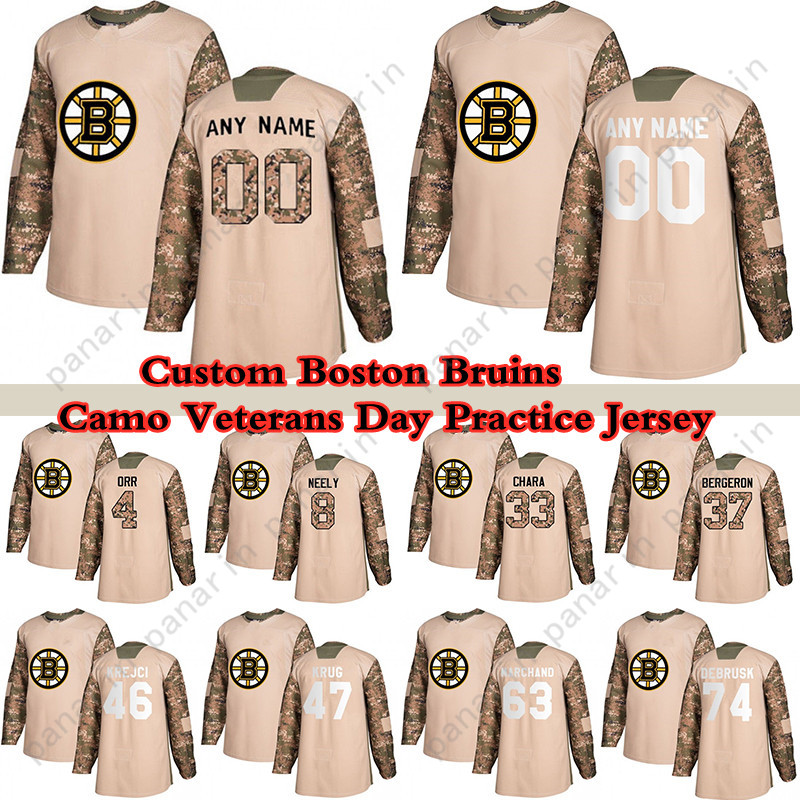Custom Camo Veterans Day Practice Boston Bruins hockey jerseys 88 David Pastrnak 37 Patrice Bergeron 13 Charlie Coyle 33 Zdeno Chara any number and name, Beige white
Custom Camo Veterans Day Practice Boston Bruins hockey jerseys 88 David Pastrnak 37 Patrice Bergeron 13 Charlie Coyle 33 Zdeno Chara any number and name, Beige white