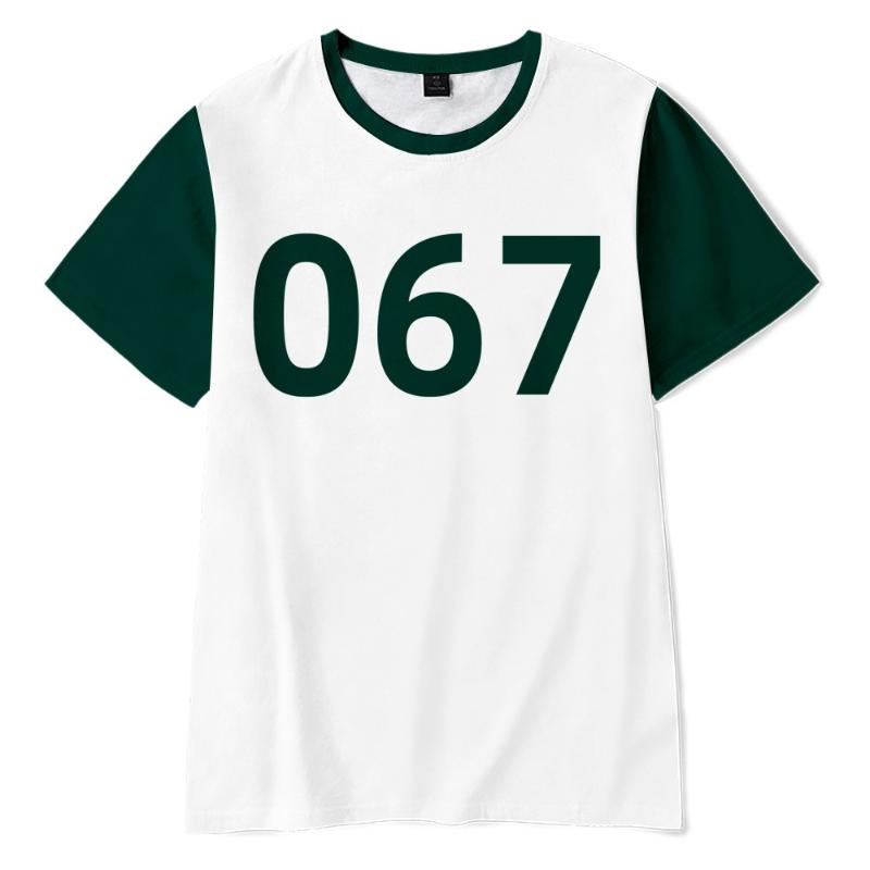men's t-shirts hip hop squid game tv series cosplay shirt number 456 218 067 001 short sleeve t white green costume tshirt, White;black
men's t-shirts hip hop squid game tv series cosplay shirt number 456 218 067 001 short sleeve t white green costume tshirt, White;black