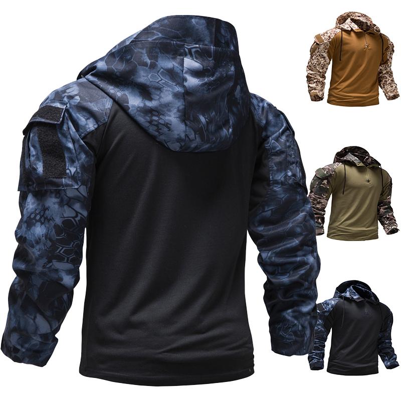 Men's Hoodies & Sweatshirts EU Size Military Camouflage Tactical Long-sleeved T-shirt Hooded, Black
Men's Hoodies & Sweatshirts EU Size Military Camouflage Tactical Long-sleeved T-shirt Hooded, Black