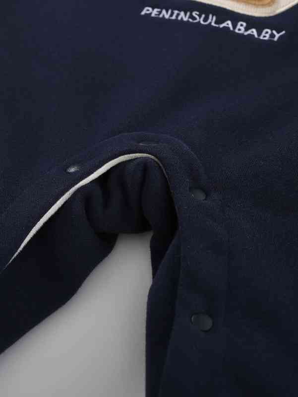 Peninsula Baby Striped & Cartoon Patched Jumpsuit SHE