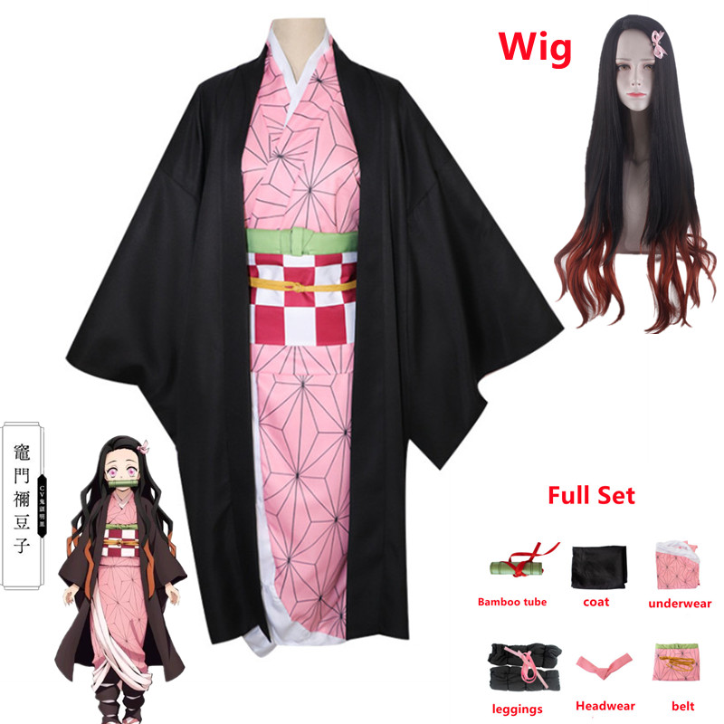 Theme Costume Adult Woman Japan Kimono Anime Demon Slayer Kimetsu no Yaiba Kamado Nezuko Full Cosplay Costume, A2
Theme Costume Adult Woman Japan Kimono Anime Demon Slayer Kimetsu no Yaiba Kamado Nezuko Full Cosplay Costume, A2
