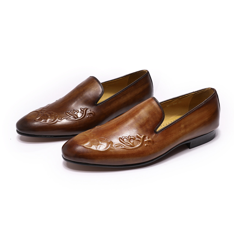 dress shoes autumn luxury male moccasins for wedding party fashion genuine brown leather slide in formal shoes 75yf, Black 
dress shoes autumn luxury male moccasins for wedding party fashion genuine brown leather slide in formal shoes 75yf, Black