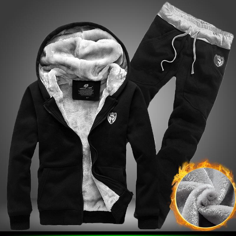 Men's Tracksuits 2021 Autumn Winter Plus Velvet Thick Coat Suits Korean Style Trendy Hooded Sweatershirt Cardigan Men Sports Casual Suit, Gray
Men's Tracksuits 2021 Autumn Winter Plus Velvet Thick Coat Suits Korean Style Trendy Hooded Sweatershirt Cardigan Men Sports Casual Suit, Gray