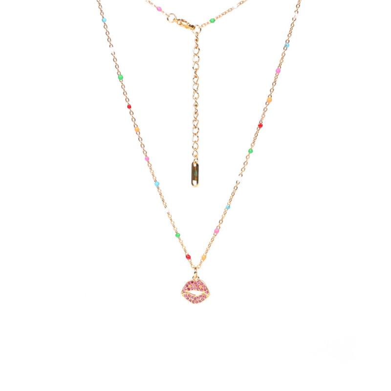 Pendant Necklaces Trendy Red Lips Necklace Ladies Inlaid Zircon Jewelry Sexy Style Enamel Stainless Steel Chain Choker For Party Gift, Silver
Pendant Necklaces Trendy Red Lips Necklace Ladies Inlaid Zircon Jewelry Sexy Style Enamel Stainless Steel Chain Choker For Party Gift, Silver