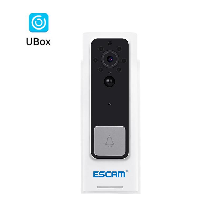 Doorbells ESCAM 120 Degree HD 1080P Wireless Smart Doorbell Two-Way Voice Night Vision PIR Human Infrared Detection Door Bell Camera
Doorbells ESCAM 120 Degree HD 1080P Wireless Smart Doorbell Two-Way Voice Night Vision PIR Human Infrared Detection Door Bell Camera