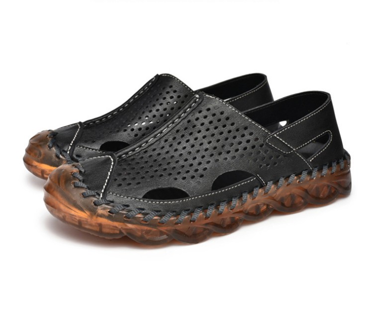 Leather Men's Sandals Slippers High Quality Casual Shoes Summer Outdoor Beach Men Sandal Fashionable Sneakers, Black
Leather Men's Sandals Slippers High Quality Casual Shoes Summer Outdoor Beach Men Sandal Fashionable Sneakers, Black